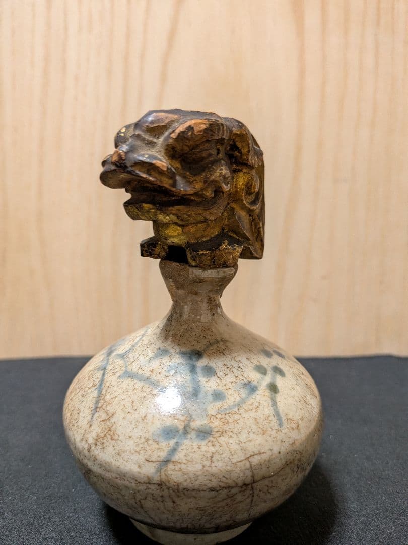 「社寺古材 木鼻 獏（ばく）彫刻 魔除け 江戸時代期と推定 古木彫」残欠