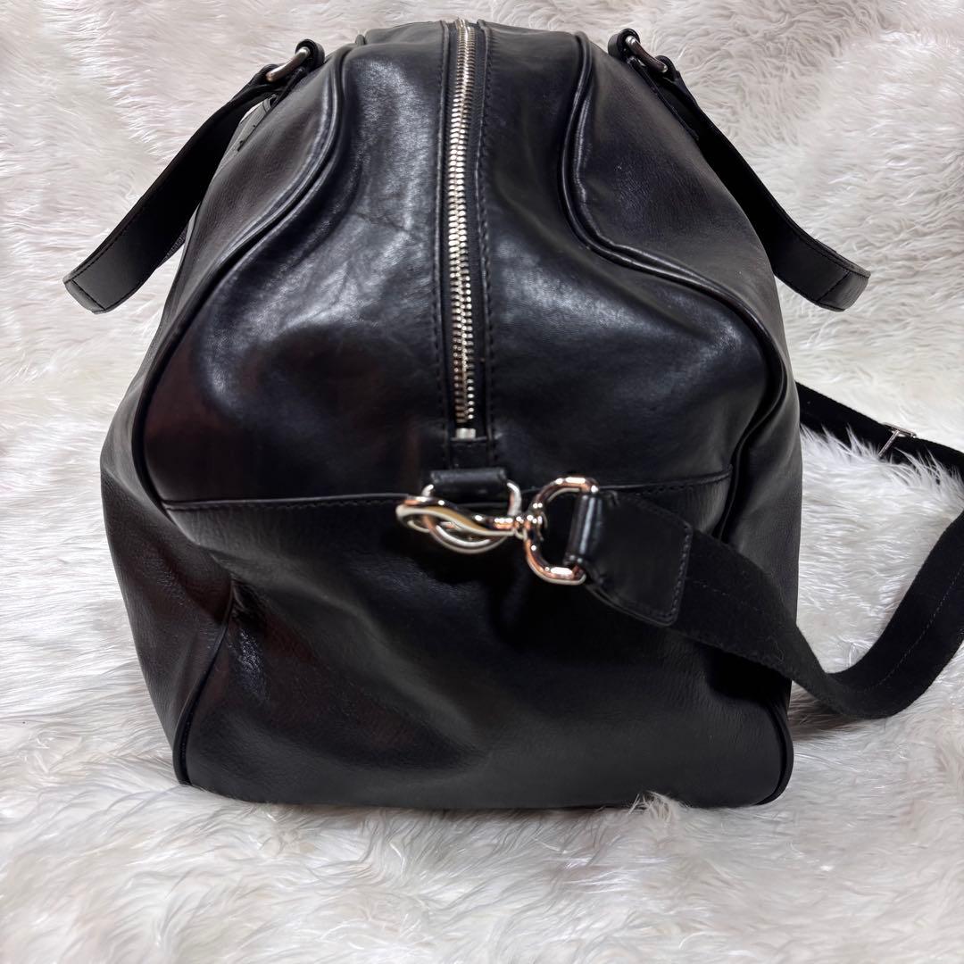 美品✨コールハーン レザー 大容量 ボストンバッグ 2way ブラック