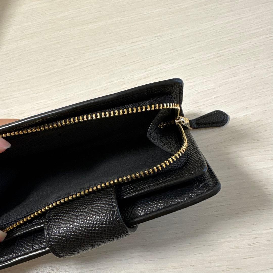 コーチ 財布 二つ折り財布 ブラック