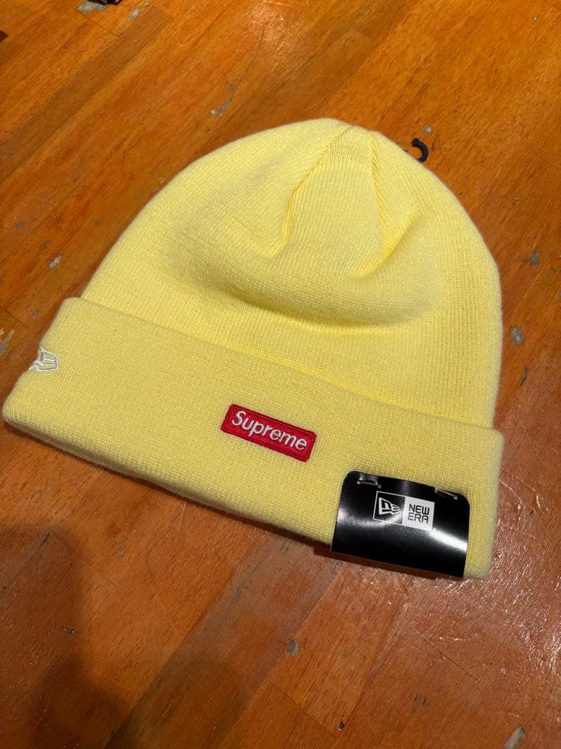Supreme New Era Varsity Beanie イエロー ニット帽