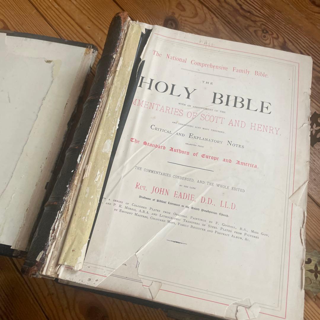 アンティーク聖書　1919年製？　イギリスで購入