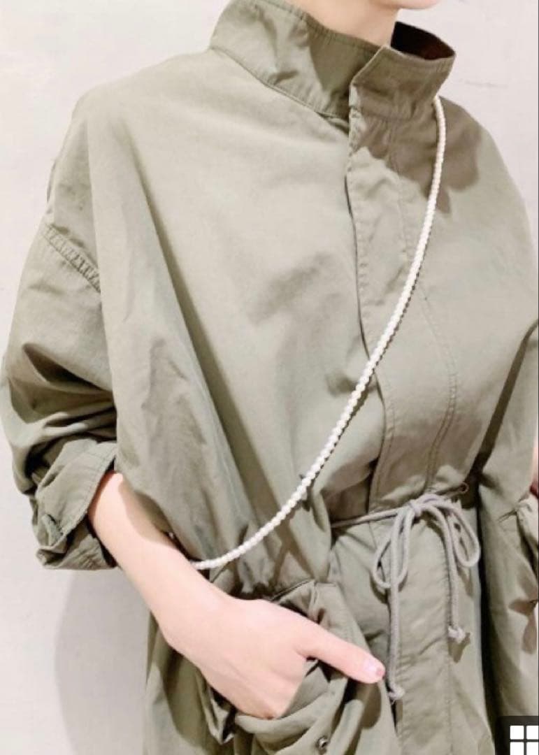 『ay』シーナリー　モッズコート　カーキ