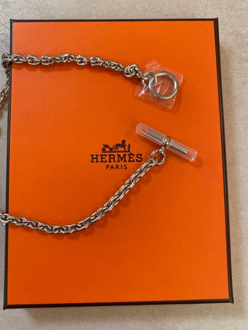 新品✨エルメス マイヨン ネックレス　メンズ　HERMES