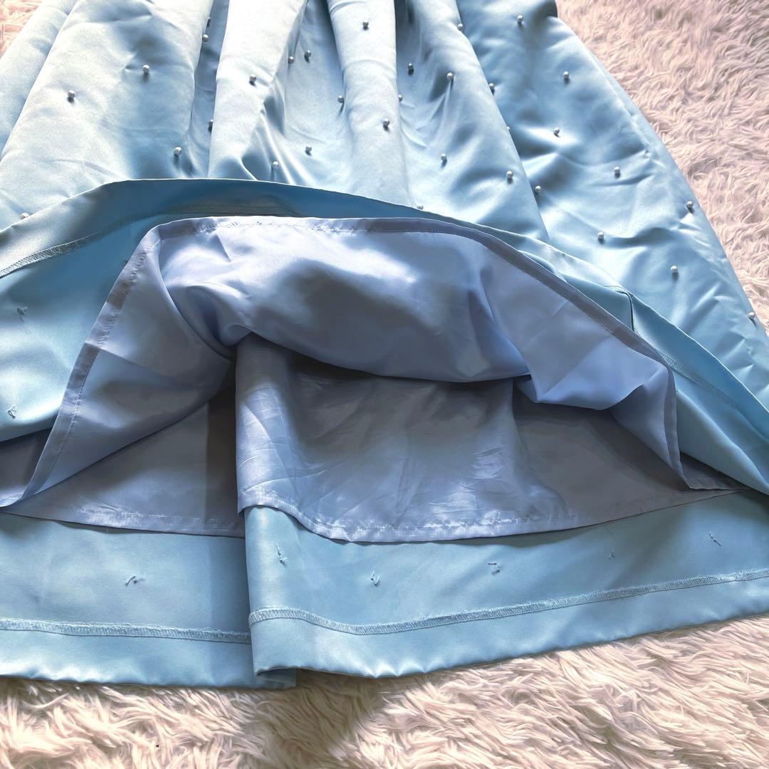 専用 ツルバイマリコオイカワ パール タック ロングスカート