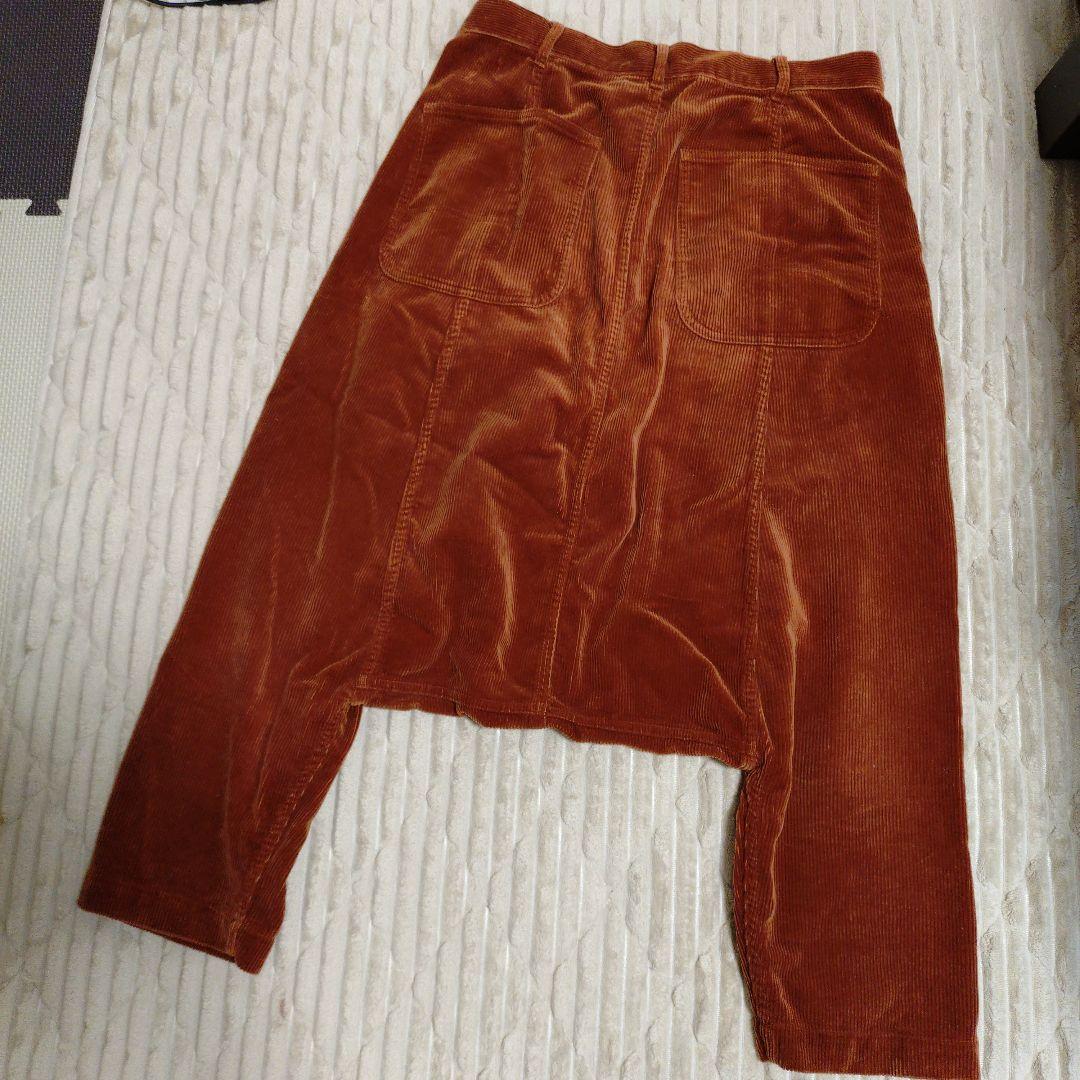 コムデギャルソン サルエルパンツ コーデュロイ