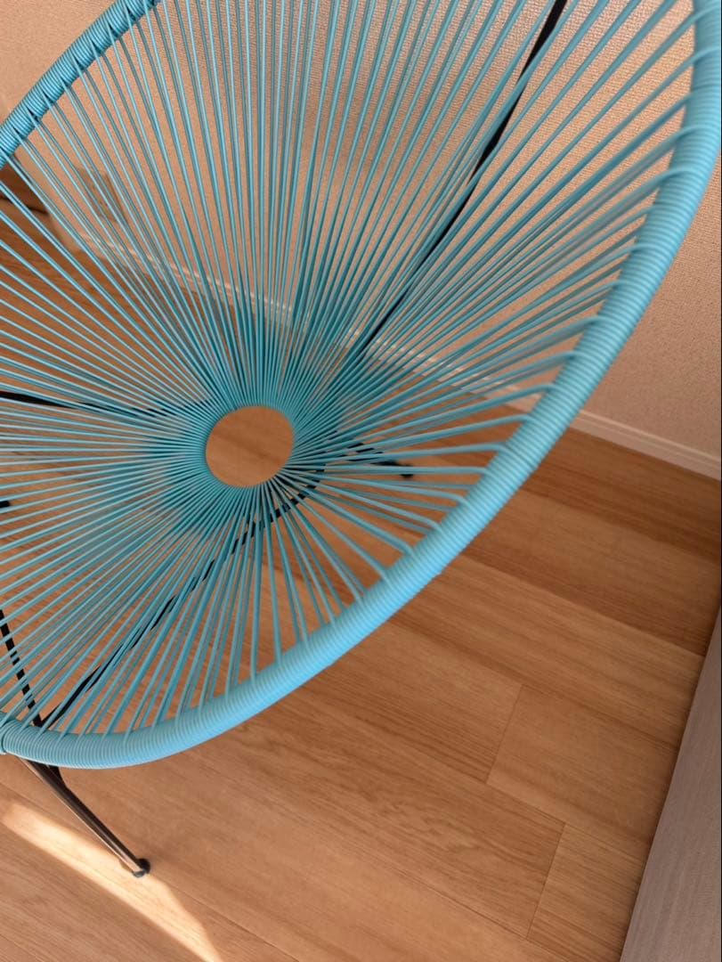 アカプルコチェア　リプロダクト　水色　屋内外