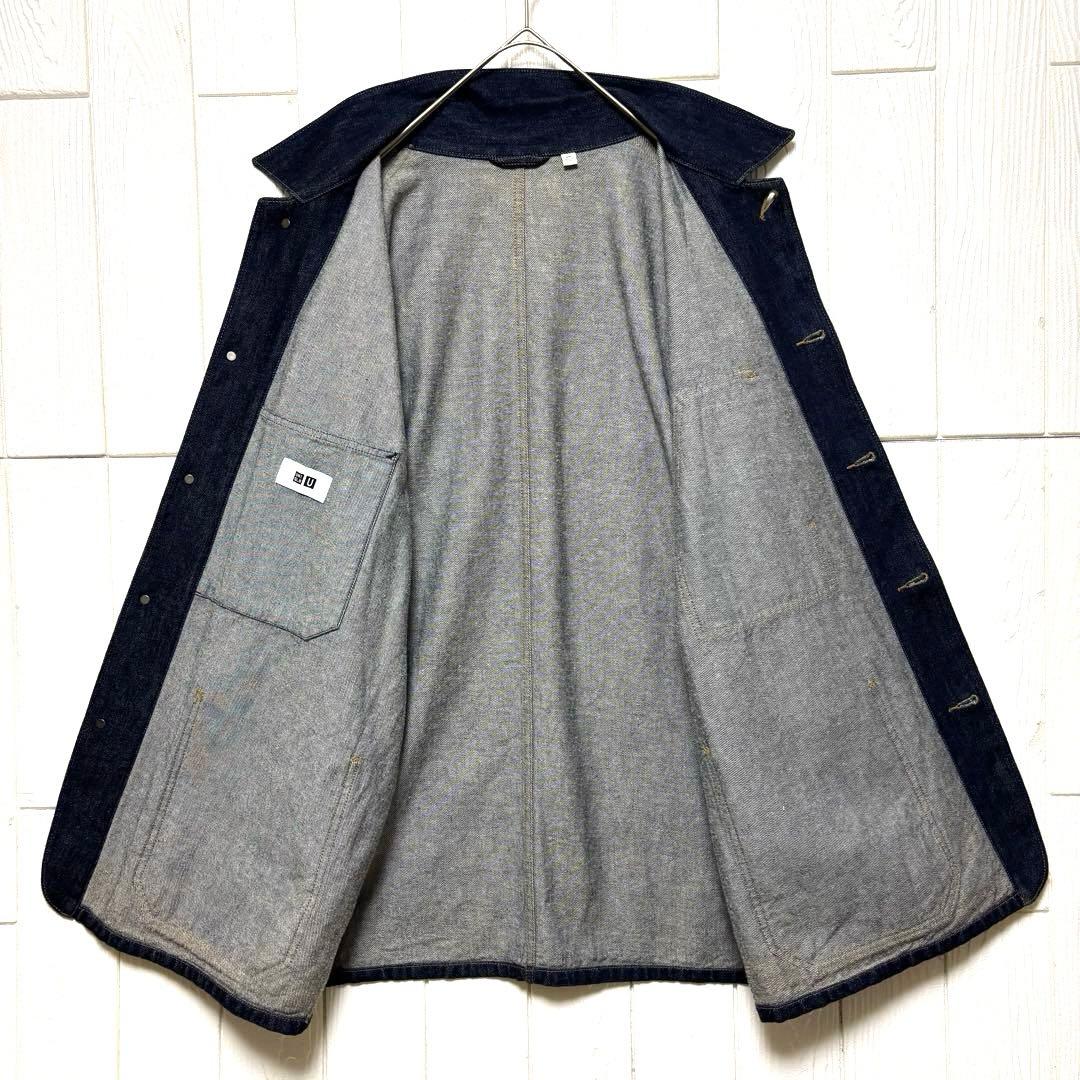 完売品 数回着用UNIQLO U 濃紺 デニム カバーオール 2XLサイズ