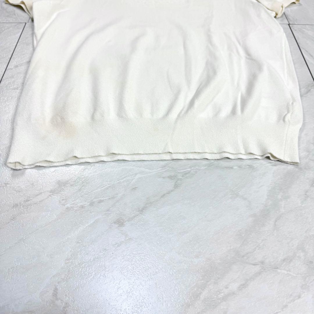 CHANEL 半袖 伸縮性 ニット ココマーク リンガー Tシャツ 46