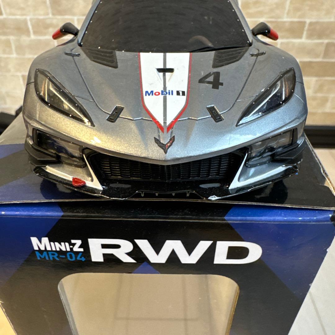 京商Mini-Z RWD シボレーコルベットC8.Rガンメタル／ホワイト