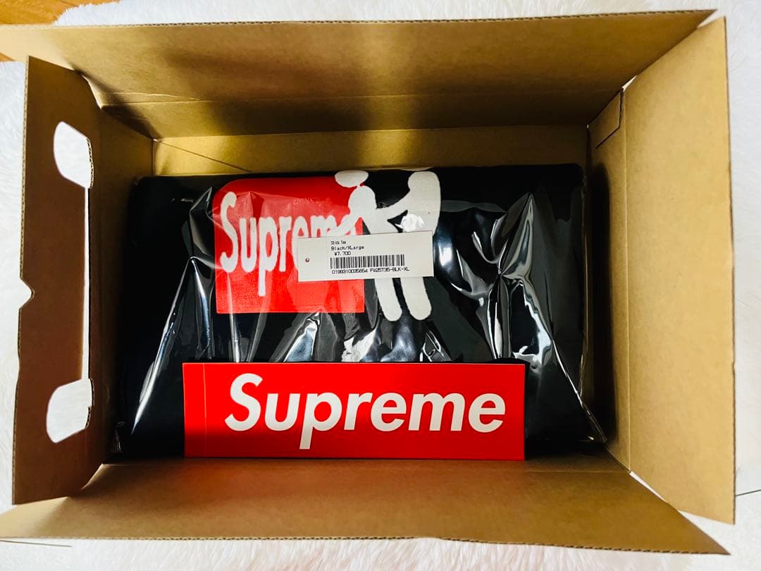 トップス Supreme Stick Tee BLACK XL 25FW