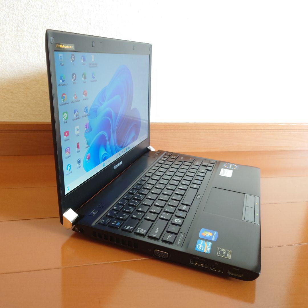 設定済み✨️東芝PORTEGE R830✨️i5 M12G SSD Win11