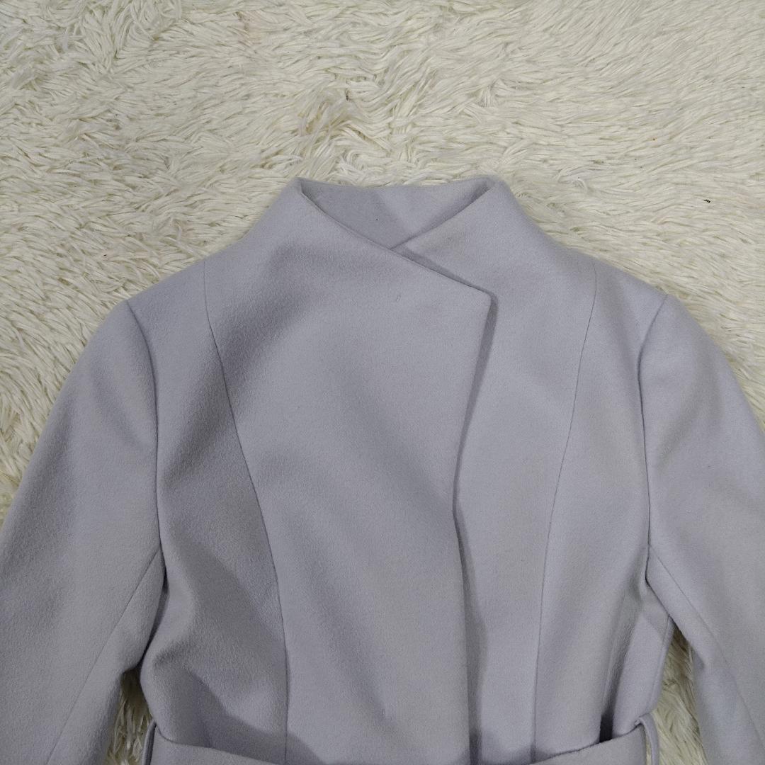 美品 2024AW アンタイトル プレミアムライン ロングコート グレー
