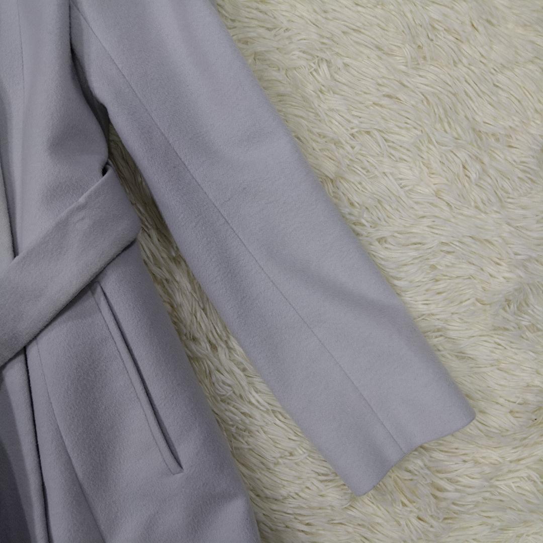 美品 2024AW アンタイトル プレミアムライン ロングコート グレー