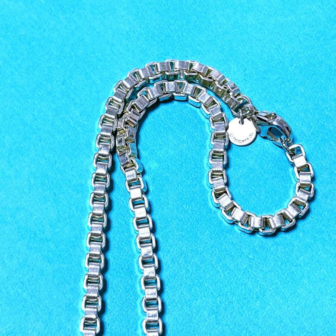 【美品】45cm Tiffanyティファニー ベネチアン ネックレス SV925
