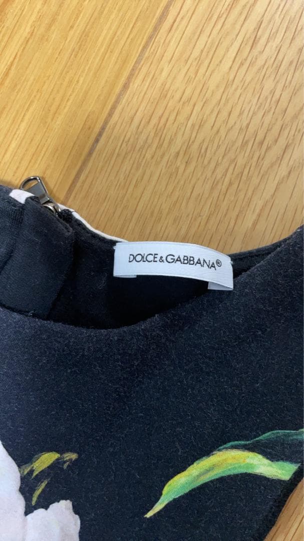 【DOLCE&GABBANA】ドルガバ・子供服・花柄ワンピース・着丈60㎝