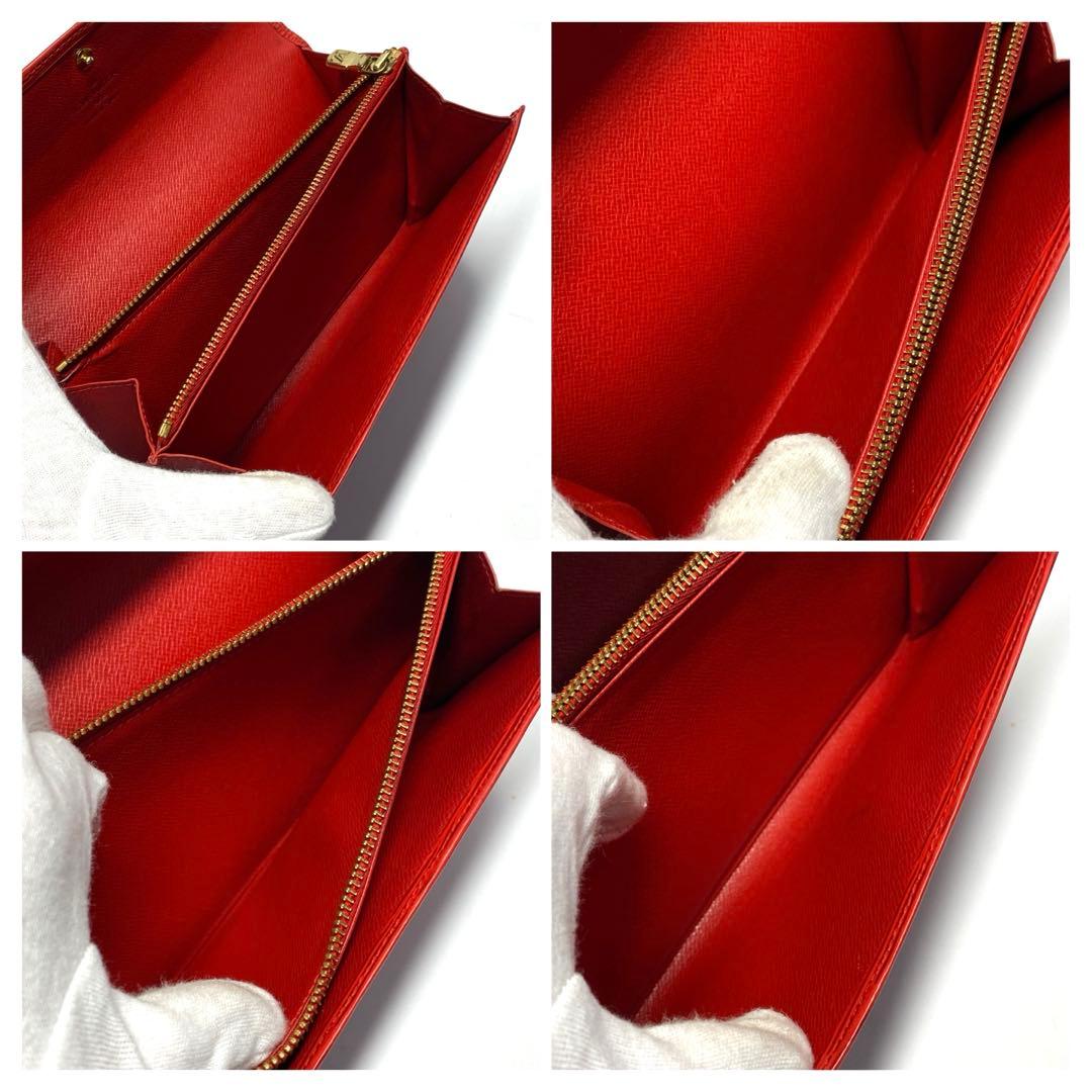 LOUIS VUITTON ルイヴィトン　エピ　赤　二つ折り財布