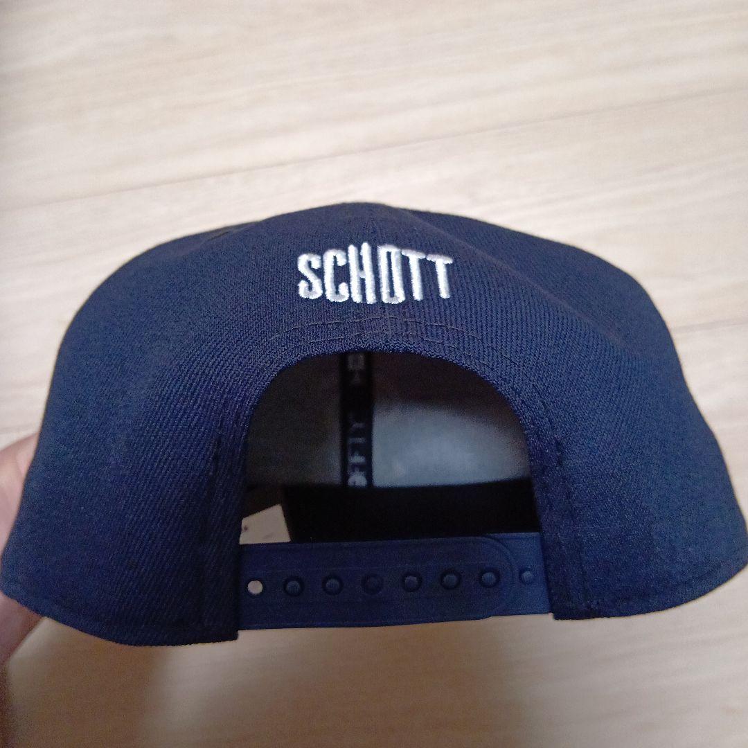 Schott　NEW ERA ニューエラ　キャップ　9fifty ネイビー