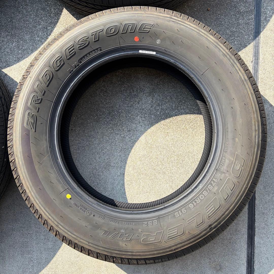 送料無料 175/80R16 走行1000km 4本セットBRIDGESTONE