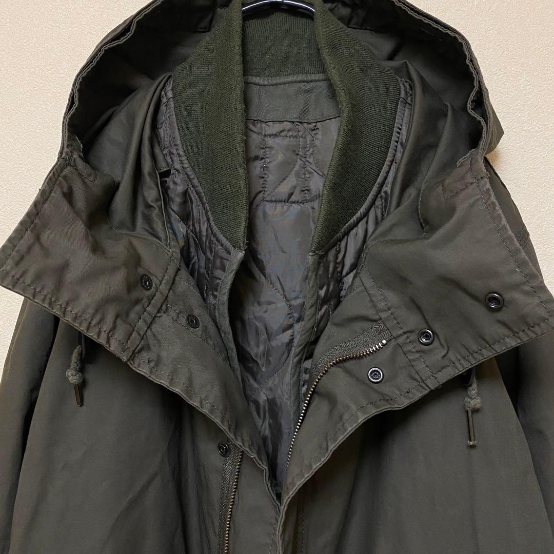 BACK NUMBERバックナンバーLライナー付きモッズコートM-51ミリタリー