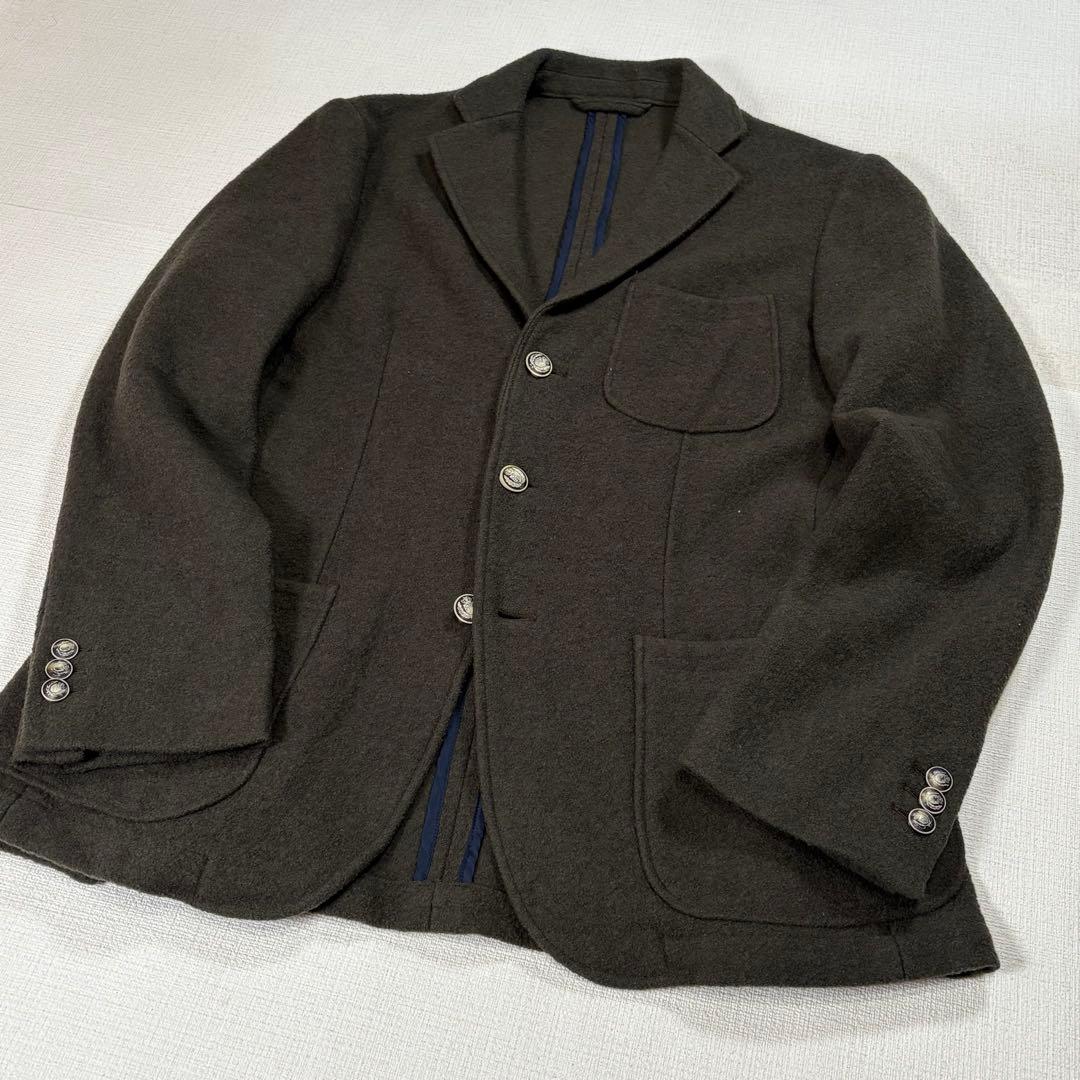 RING JACKET ウールジャケット　ブラウンチャコール　44　日本製