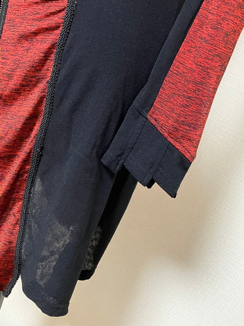 Ozz oneste カーディガン　　黒×赤　オッズ　オネスト