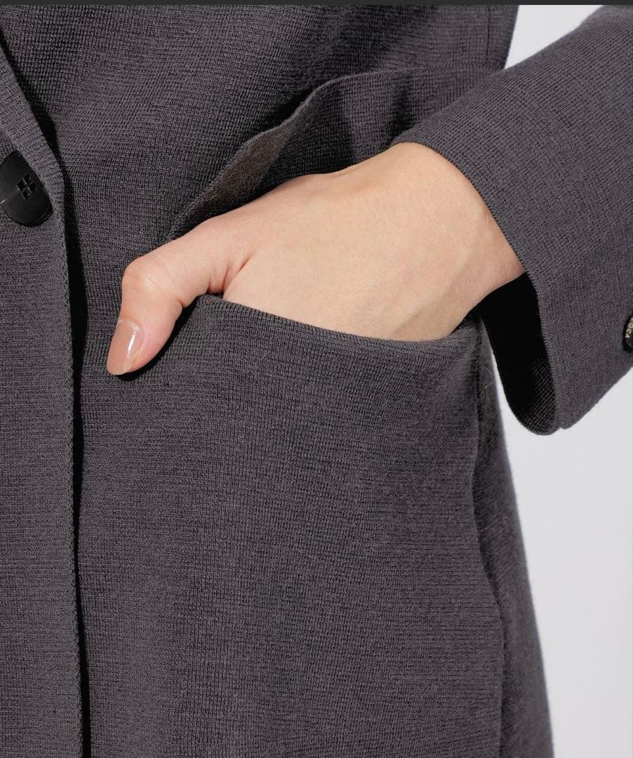 EPOCA La maglia ダブルブレストニットジャケット　アイボリー　40
