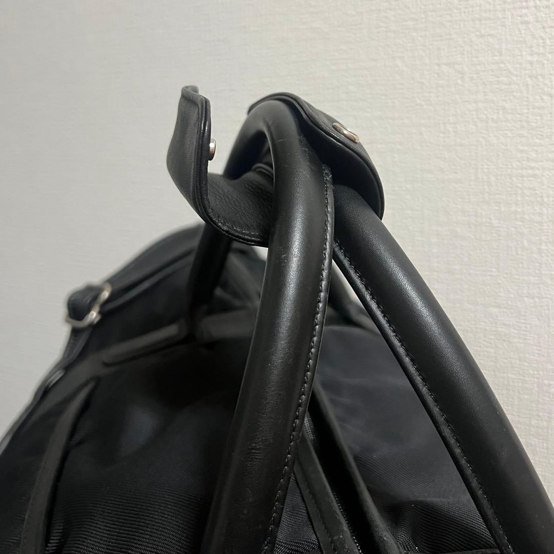 美品 COACH ボストンバッグ メンズ 5497 コーチ レザー ナイロン