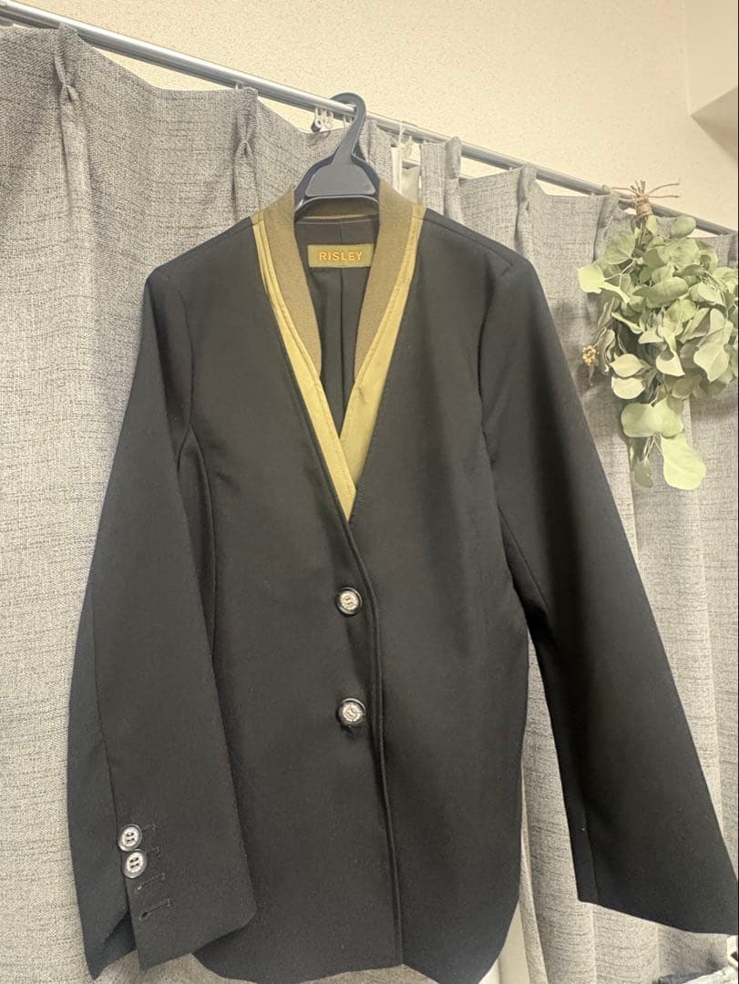 ■美品 RISREY リズレー ミリタリー コンビ ジャケット