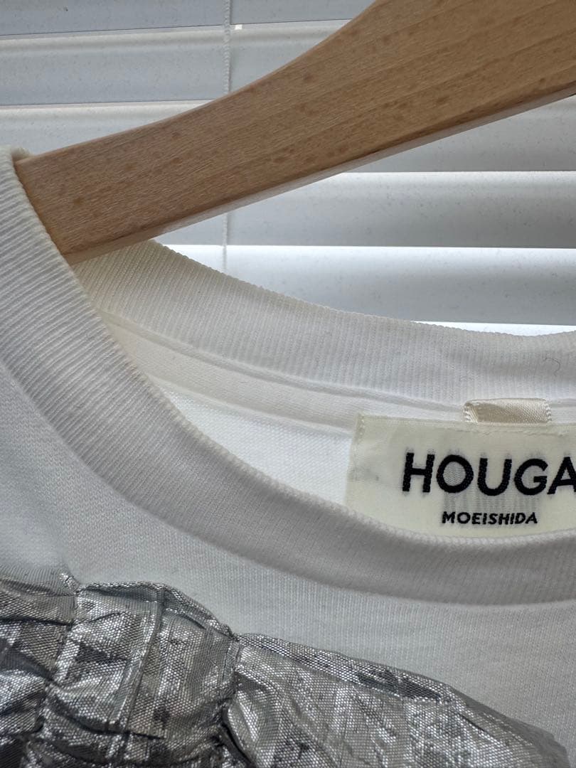 HOUGA2023ss/stoneTシルバー/サイズ0美品
