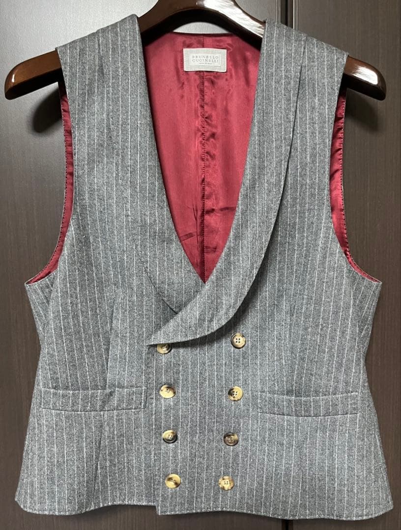 ブルネロクチネリ 46 ダブルジレ ベスト BRUNELLO CUCINELLI