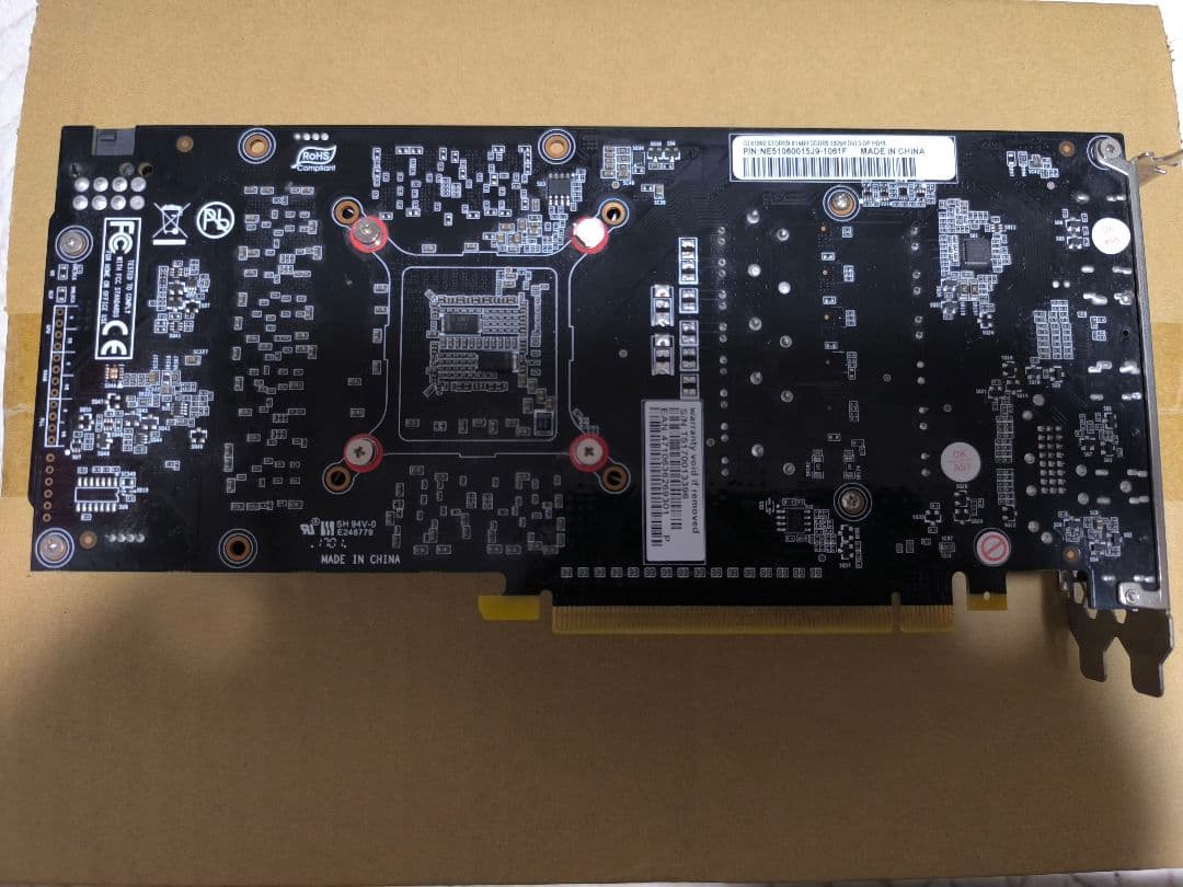 【動作確認済み】palit GTX1060 6GB