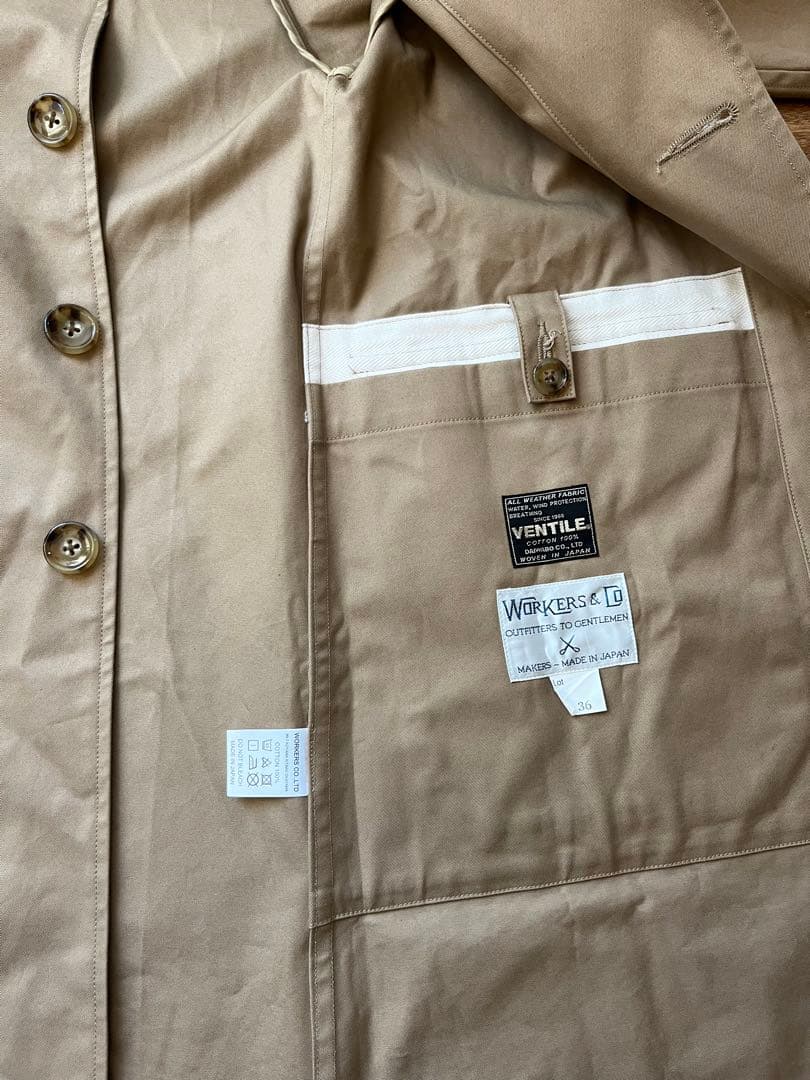ワーカーズ　WORKERS＆co シングルトレンチコート