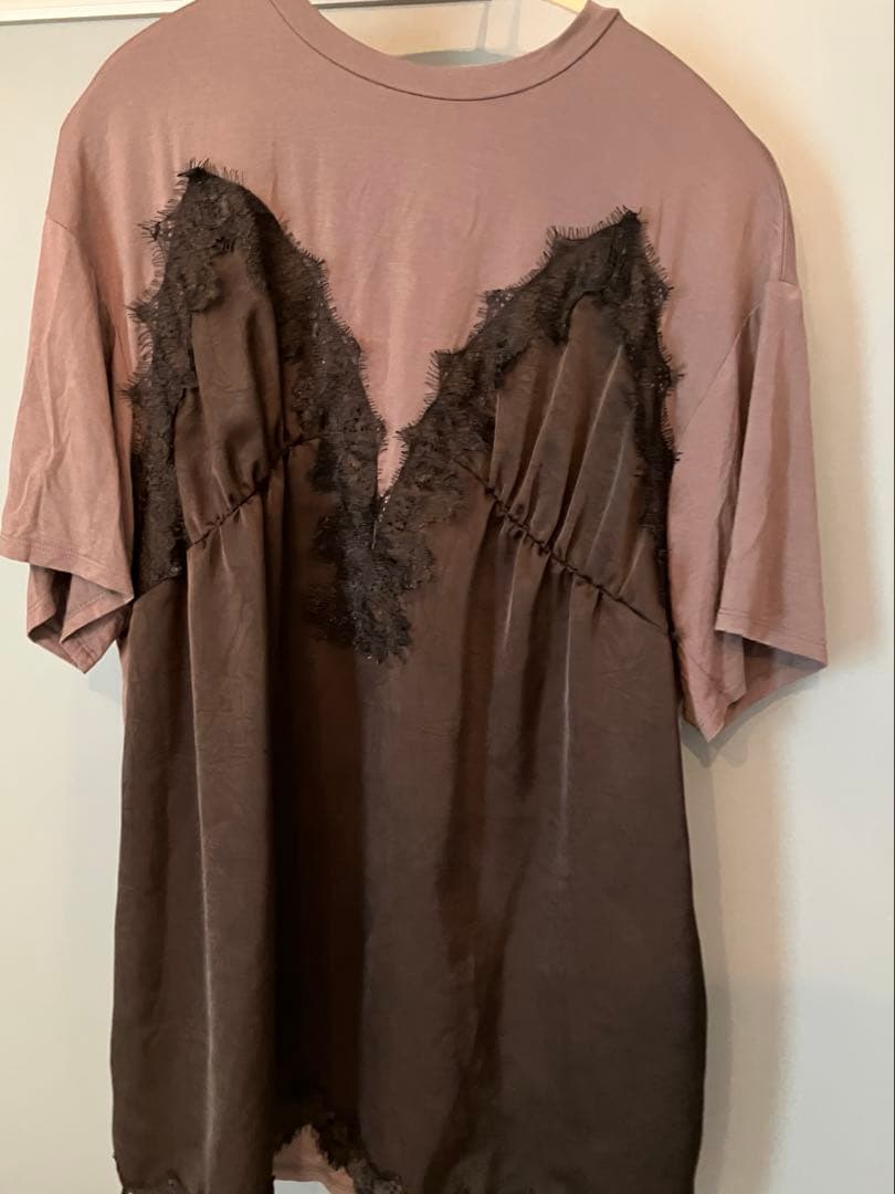 トップス MEDI SATIN DOCKING TUNIC TEE