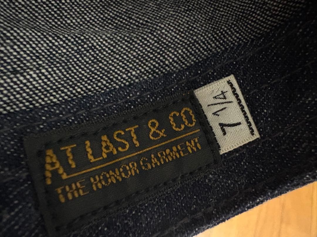 AT LAST & CO. デニム ワークキャップ 7 1/4
