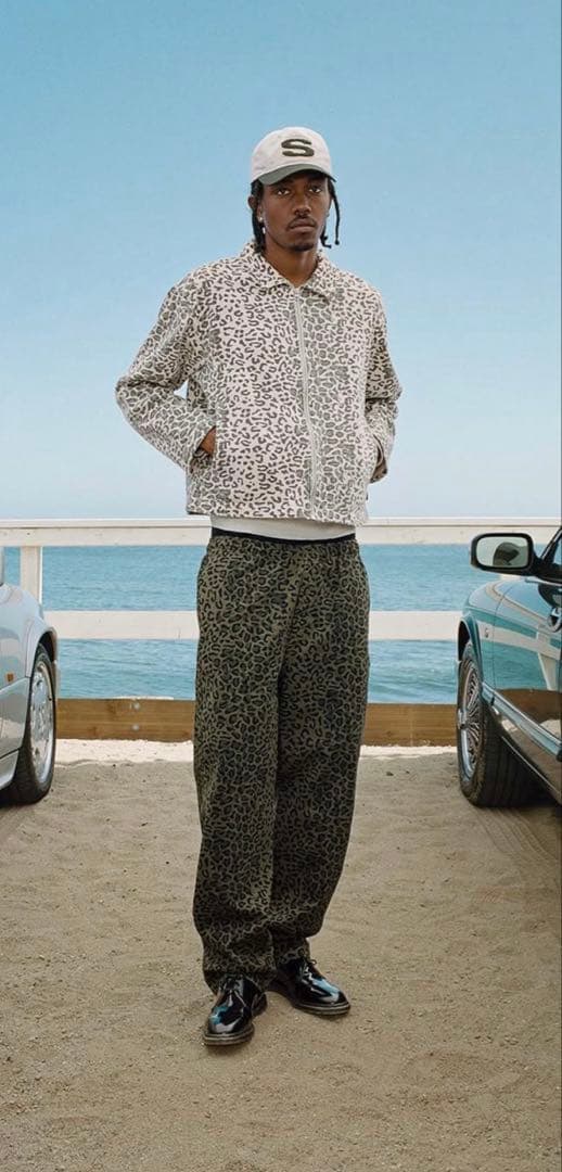 パンツ Stussy BRUSHED BEACH PANT - BLACK