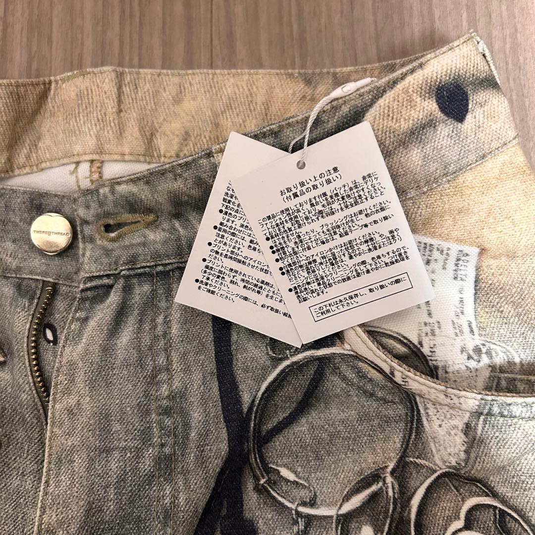 パンツ Theredthread S print denim1 toys