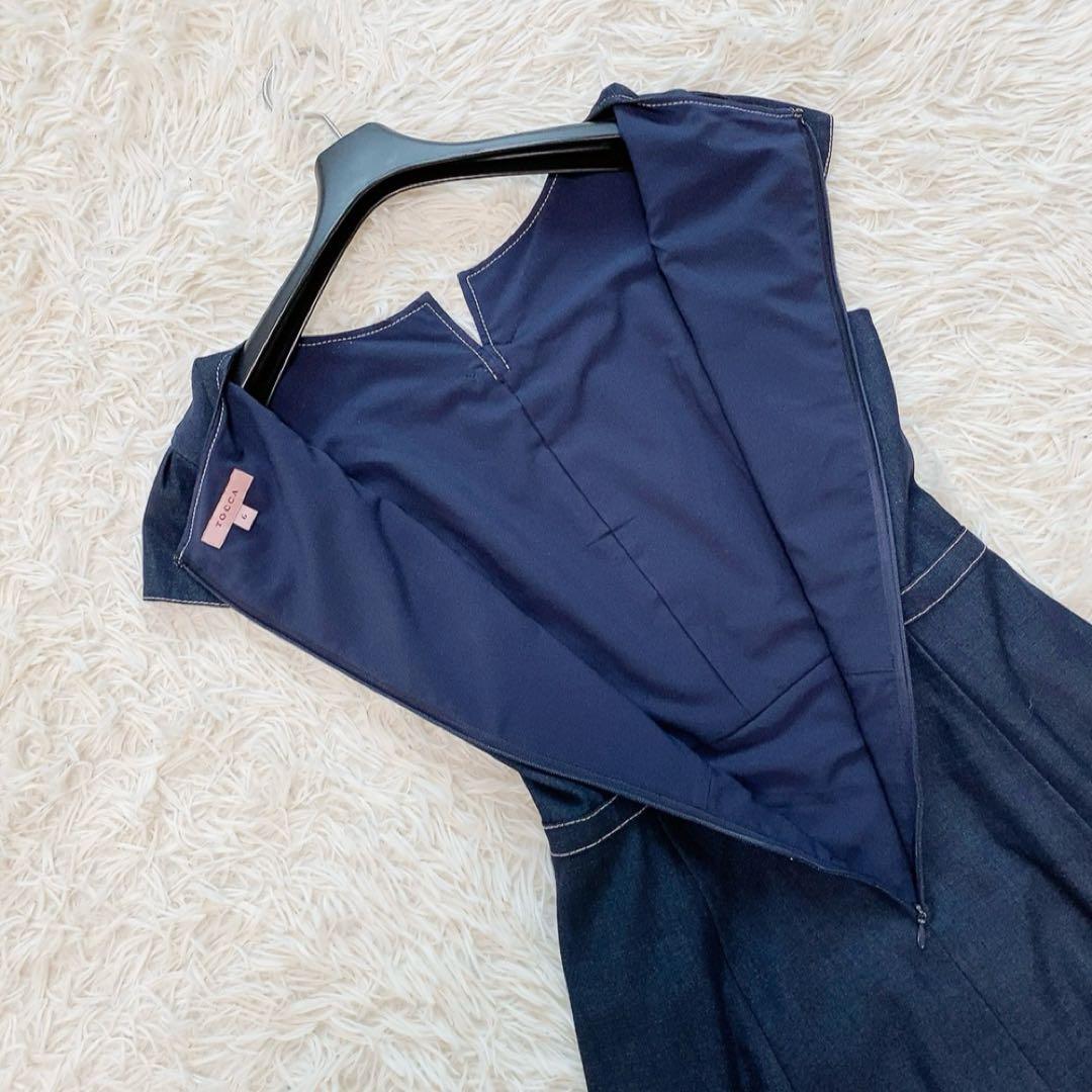 【美品】トッカ SHAMROCKドレス 22SS デニム ロングワンピース 人気