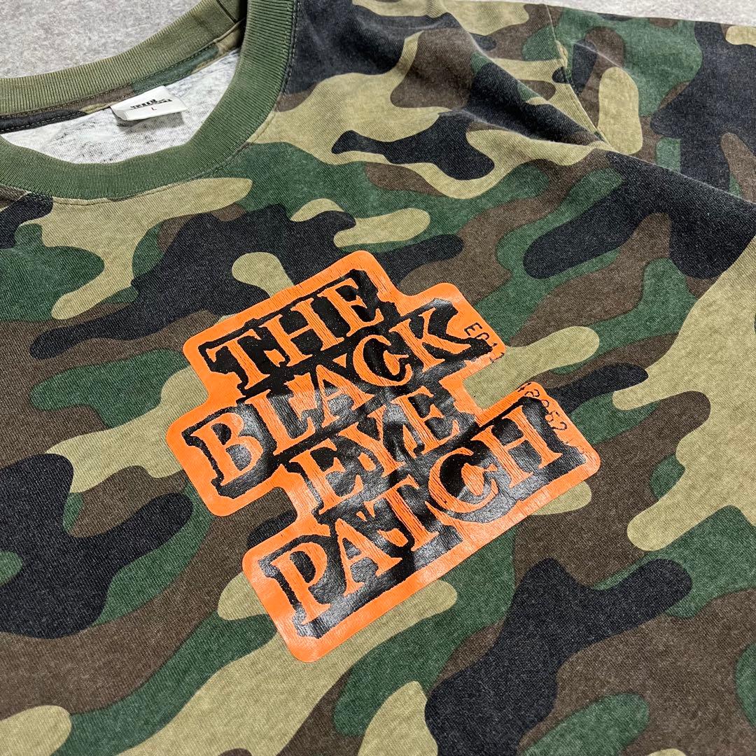 トップス black eye patch OG LABEL SAFETY CAMO TEE