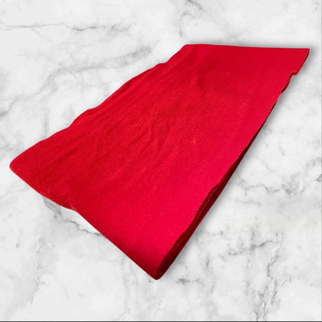 Vivienne Westwood マフラー 赤 ウール100% 刺繍ロゴ