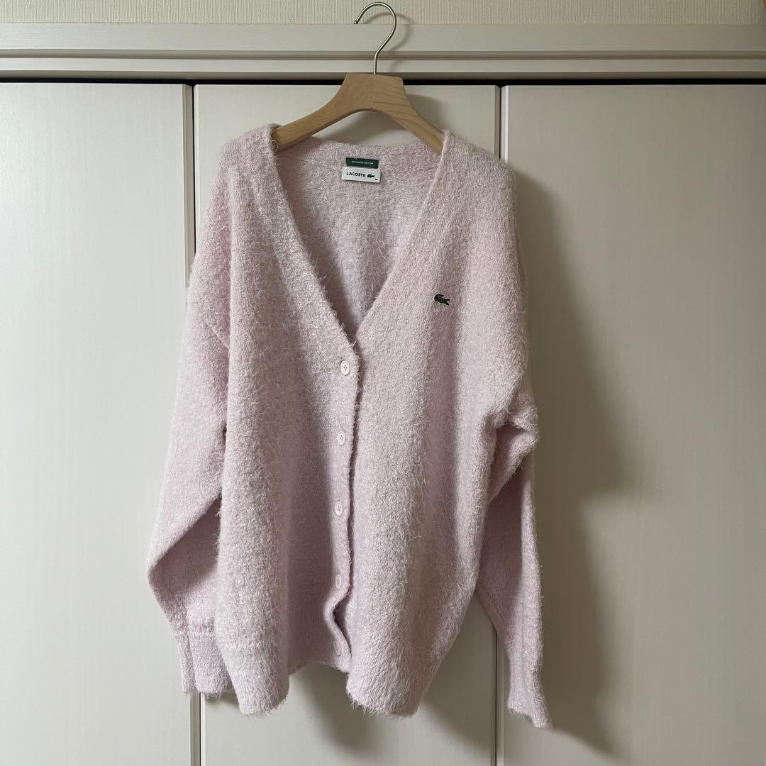 snidel LACOSTE ラメニットカーディガン