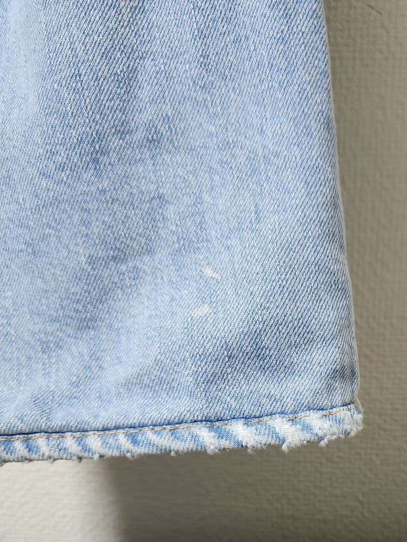 【値下げ中】45R おこめデニム シャルロット ダメージ加工 サイズ0
