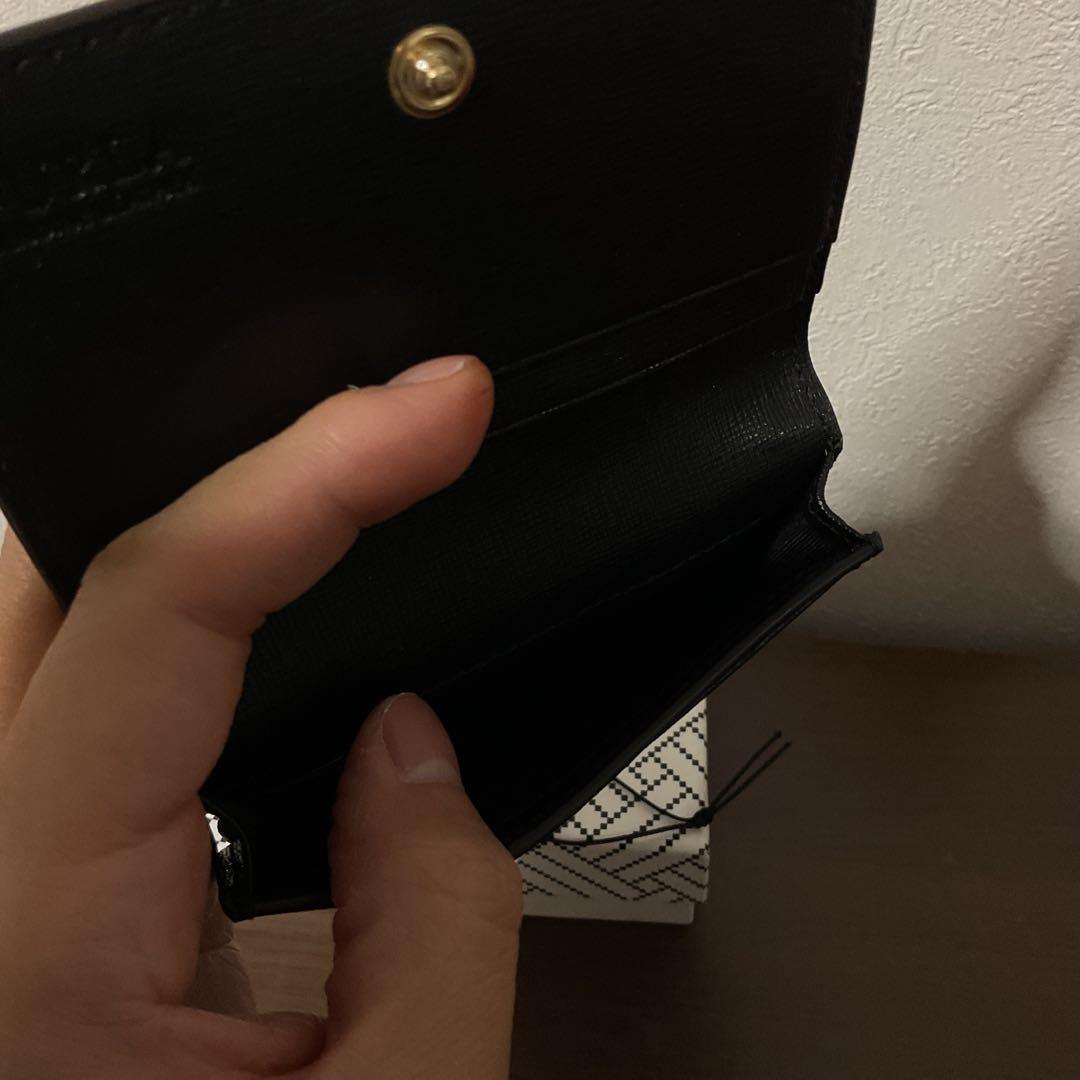 あさこ 新品未使用 美品 フルラ ニューロゴ レザー 名刺入れ
