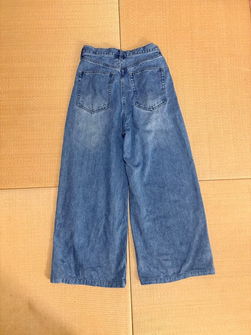 Whim Gazette デニムタックパンツ　38サイズ