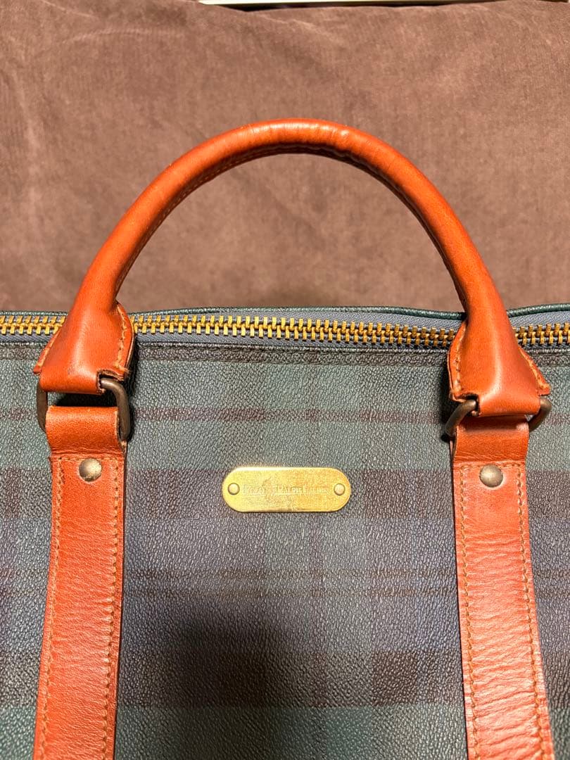 美品✨ ポロラルフローレン 2way ボストンバッグ 大容量 チェック柄