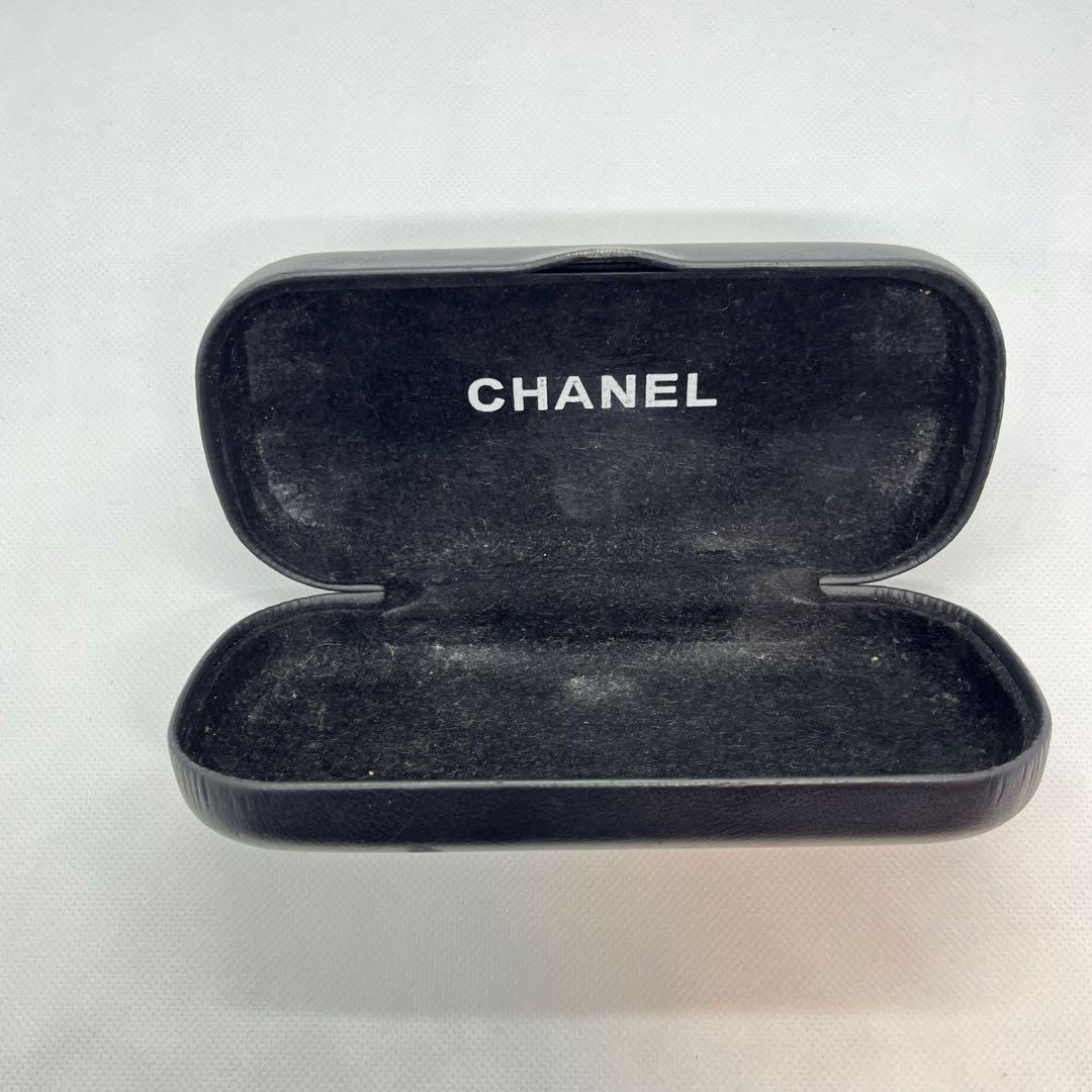 【極一点物】 CHANEL キャットアイ サングラス ブラック 眼鏡 レンズ度入