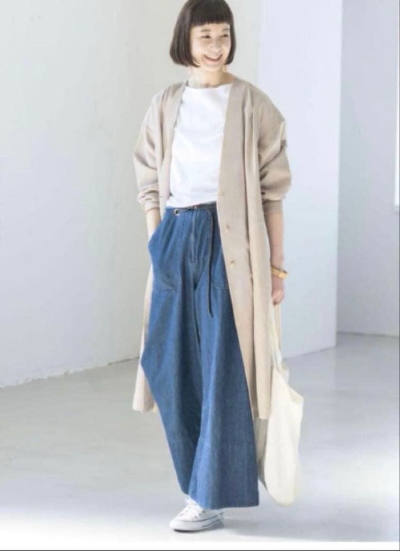 北欧暮らしの道具店　香菜子さんとつくったアトリエコート　ノーカラーコート