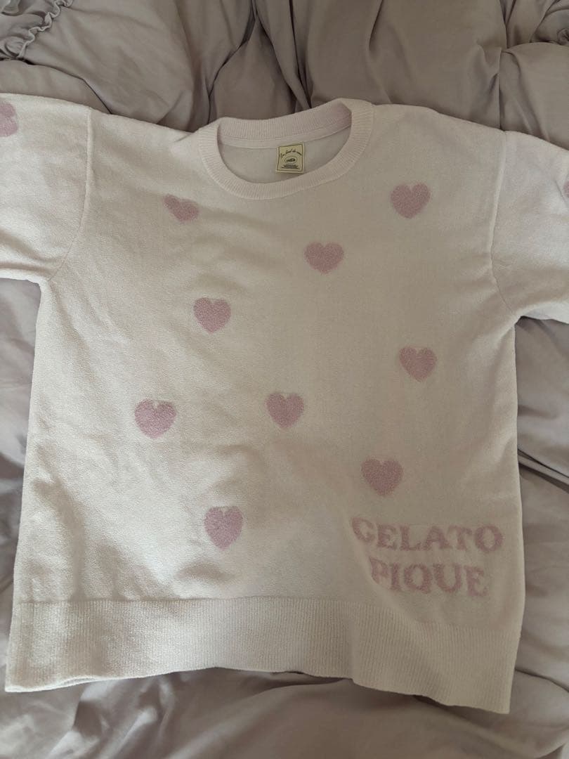 gelato pique ハートジャガードプルオーバー パジャマ