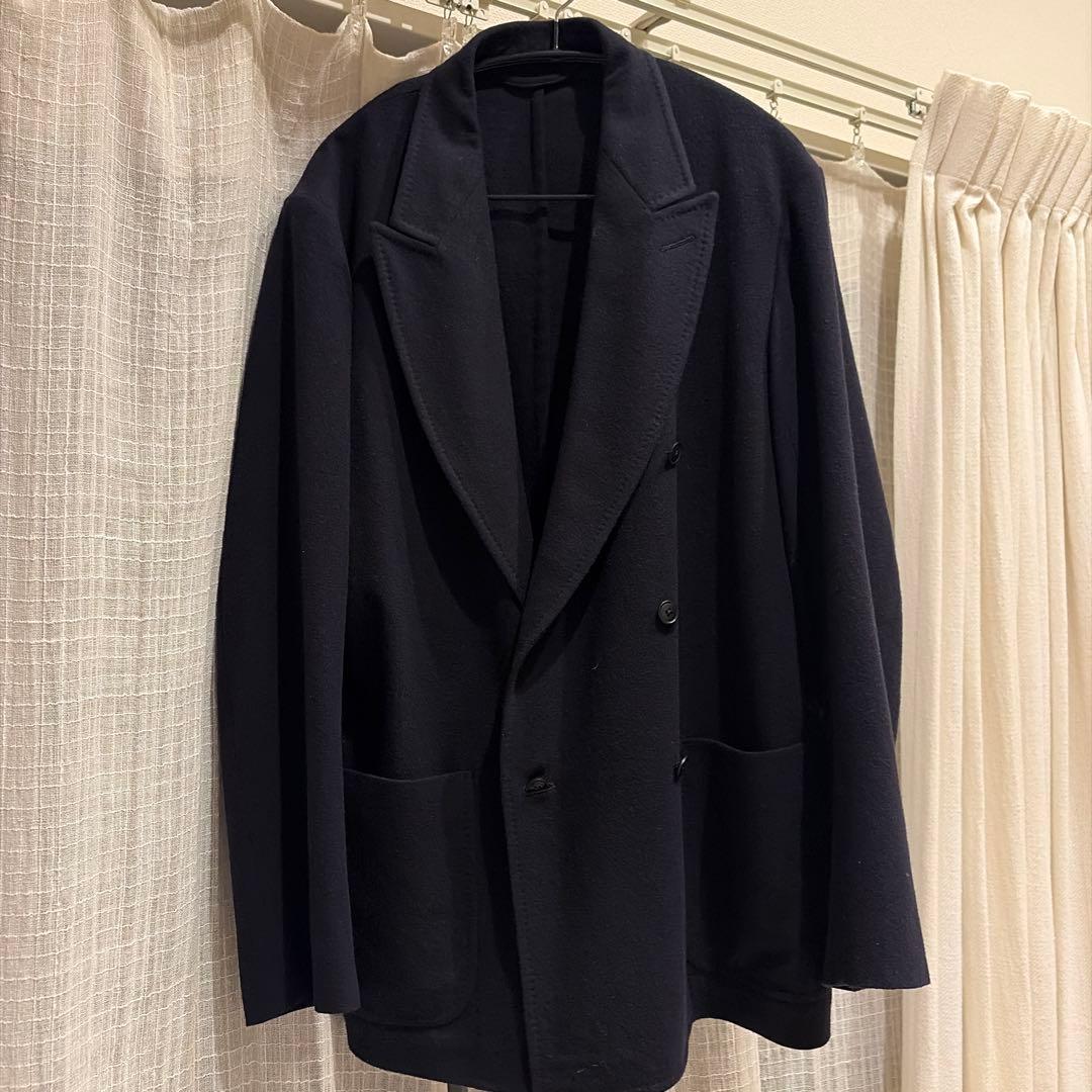 comoli 22AW リファインウールジャケット/パンツ ネイビー　美品　2