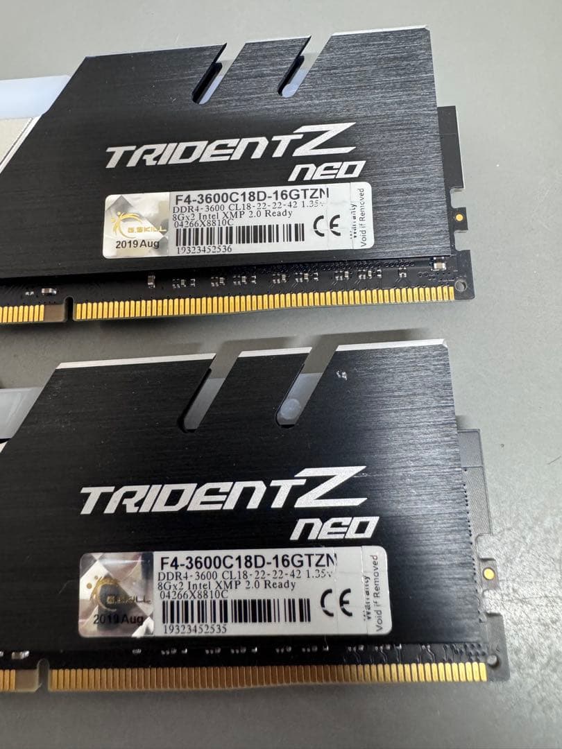 メモリー G.SKILL TRIDENT Z NEO DDR4 16GB 3600MHz
