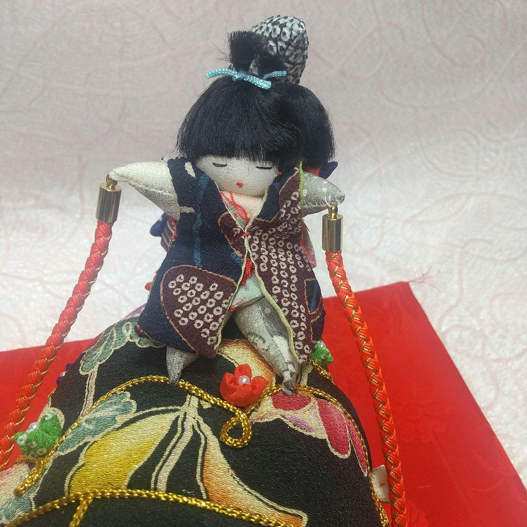 ちりめん細工 鯉と童